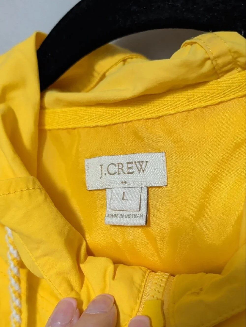 J. Crew Canary Yellow Hooded Jacket
